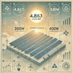 how many solar panels to achieve 4.863kw